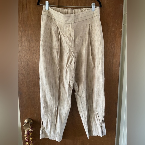 Zara | NWT Pleated Linen Pants - Picture 6 of 6